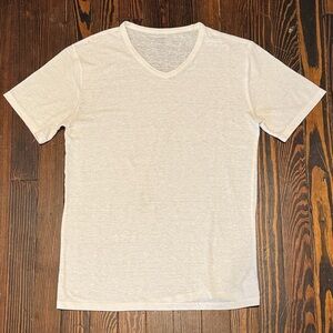 Old Navy Men's Lightweight Beige V-Neck T-Shirt